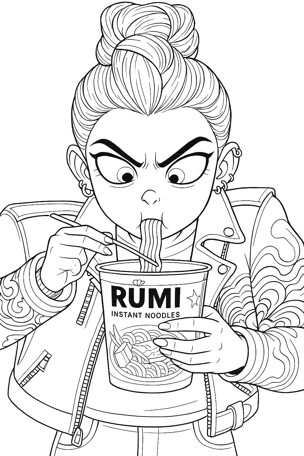 Rumi Slurping Ramyeon