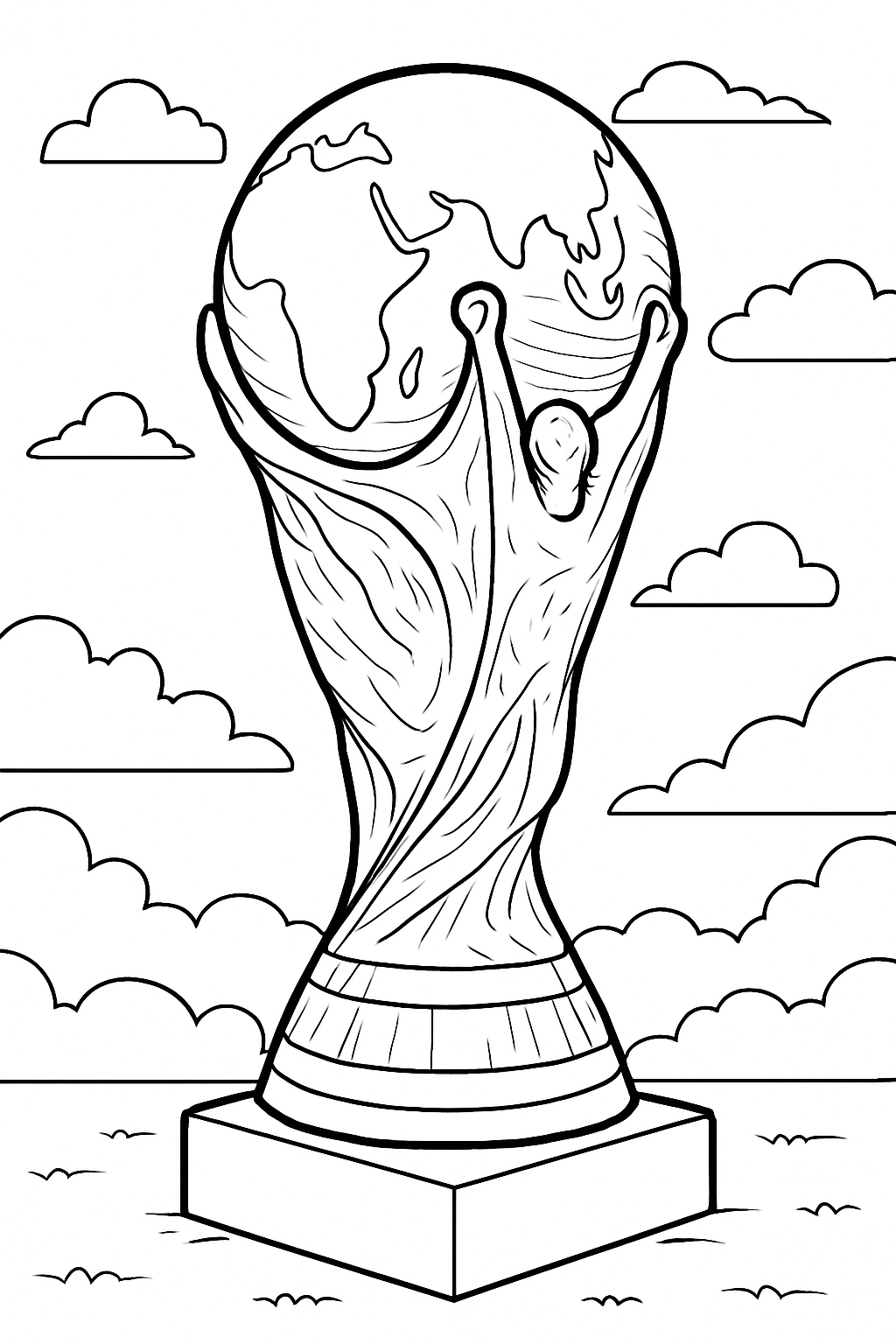FIFA World Cup Coloring Pages Free Printable Sheets For Kids Colorise